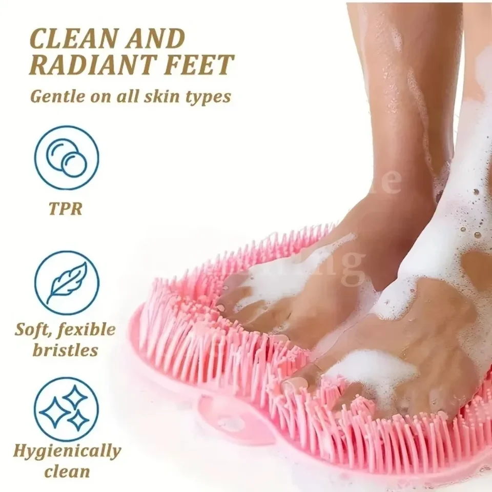 Silikónová noha Exfoliant pračkovej sprchovacej sprchy Masáž v kúpeľní kúpeľ
