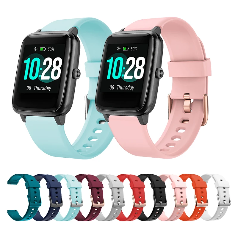 Silikónová oficiálna skupina pre Haylou Solar LS01 19 mm Universal WatchBand hluk Colorfit Pro2 Smart Strap Accessories for ID216