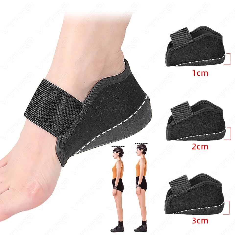 Silikónová výška Zvýšenie stielky pre topánky Meni Ženy nastaviteľné elastické obväz 1/2/3 cm UP