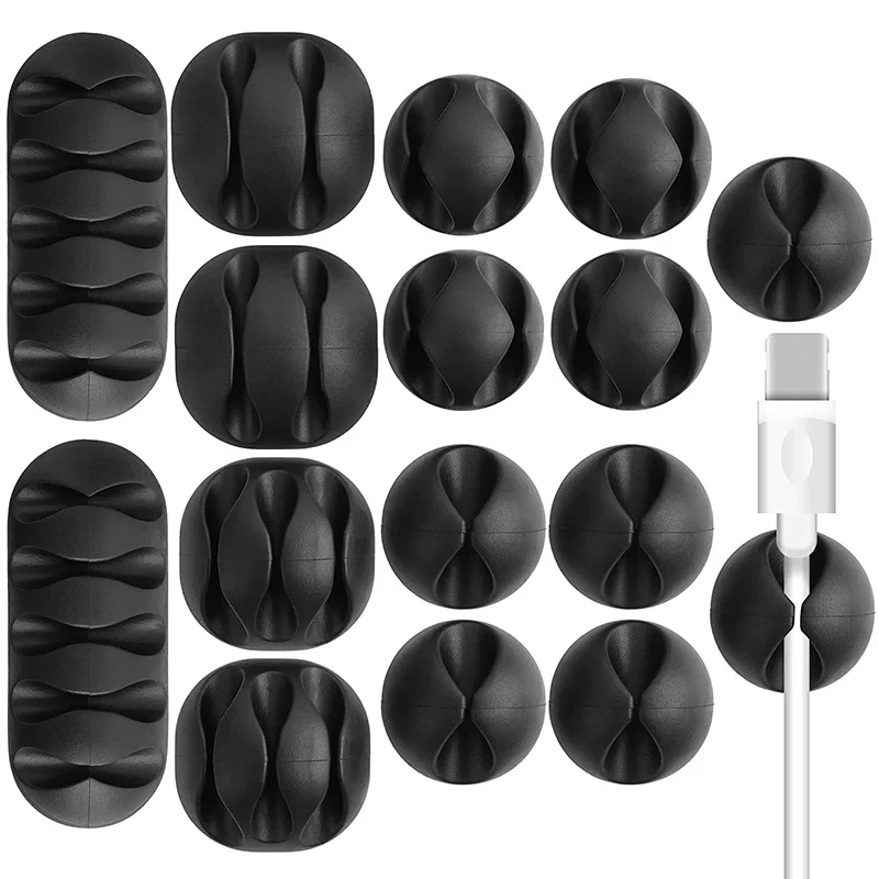 Silikónové káblové sponky USB Wire Desktop Správa