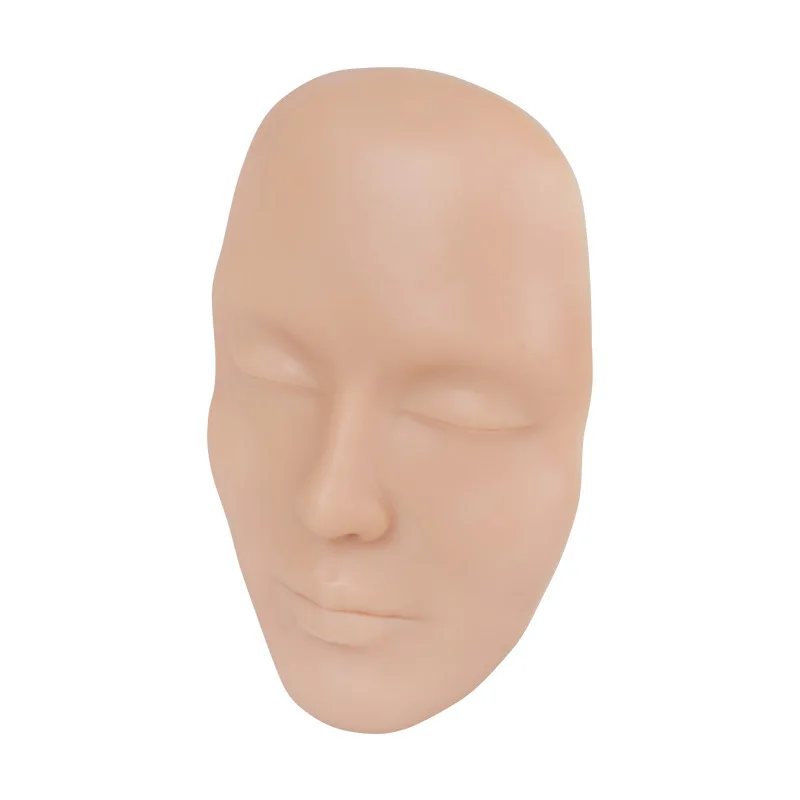 Silikónové plné tváre tréning kože 3d latex mikroblading figurín Hlavy pre trvalé make -up obočie na obočie z nosa pery oči