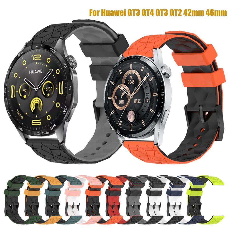 Silikónové popruhy pre Huawei Watch GT4 GT 3 GT2 2 42 mm 46 mm Smart Watch Honor Magic Watch náramok Náhradný remienok na zápästie Correa