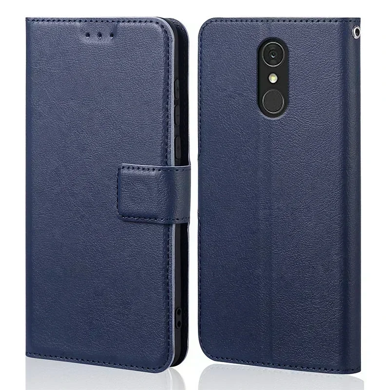 Silikónové preklopenie puzdra pre LG Q7 Q 7 Plus Q7+ Luxusná peňaženka Pu Kožené magnetické vrecká na telefón pre LG Q7 s držiakom karty