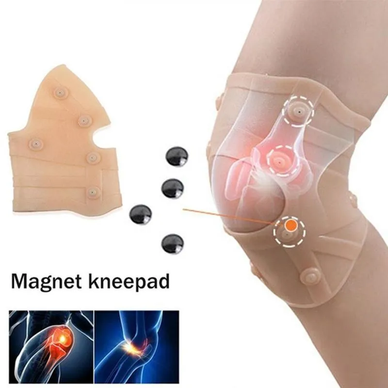 Silikónové profesionálne kolenné podložky Magnetická terapia Vysoká elasticita a úľava bolesti v vonkajšom športovom kolená