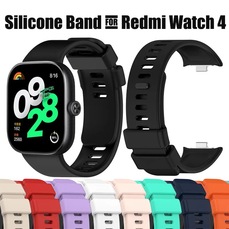 Silikónové pásmo pre Redmi Watch 4 Strap Accessories Sport Correa Nursta Belt Originálny náramok pre Xiaomi Mi Band 8 Pro Strap