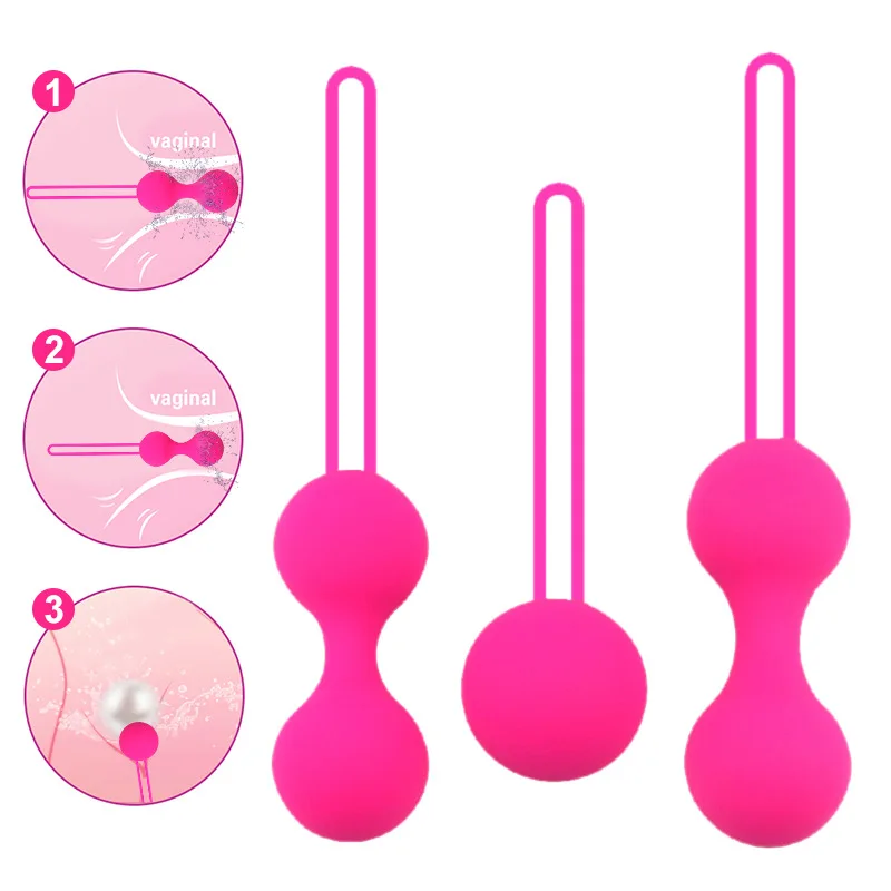 Silikónové vaginálne gule Kegel gule Vibrátor Vibrácie vajcia Sexy hračky vaginové svalové trénera sexuálne hračky pre ženy vaginálne geisha guľa
