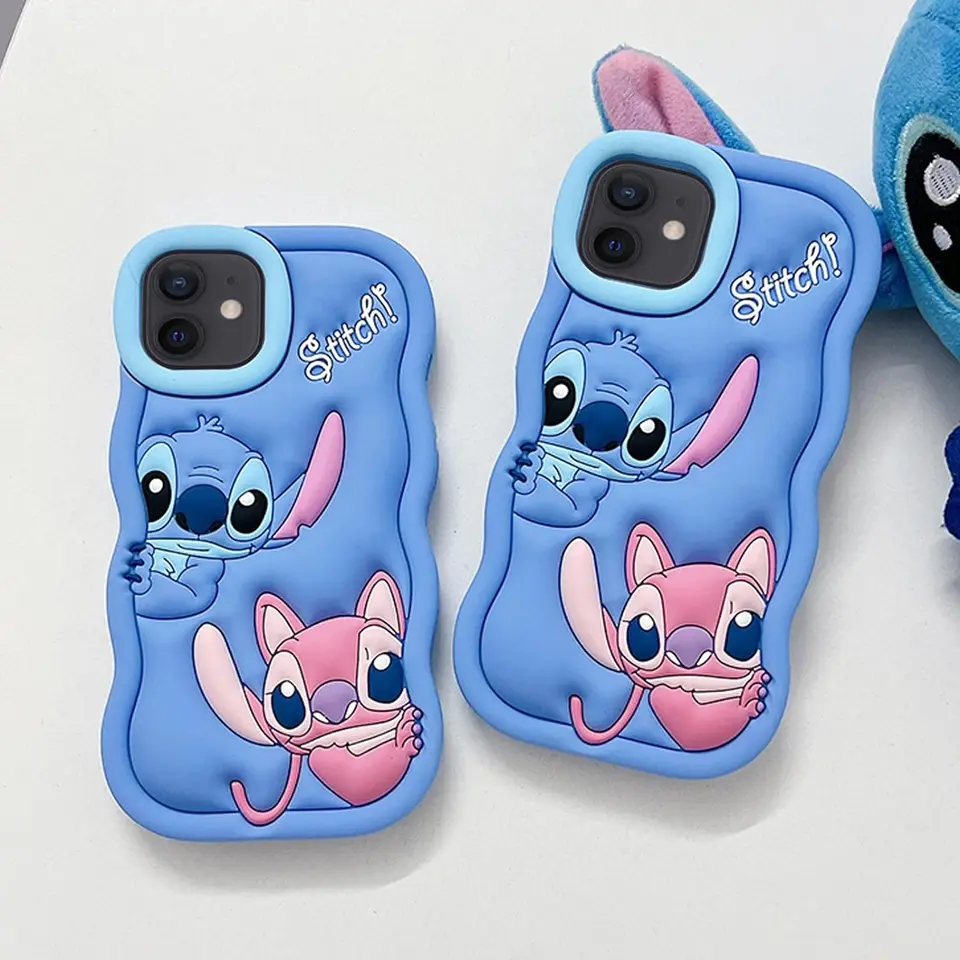 Silikónové vlny Stitch Soft Cover Case pre Huawei Mate 30 40 50 Pro Honor 50 60 70 80 SE Pro X30 40 x50 I
