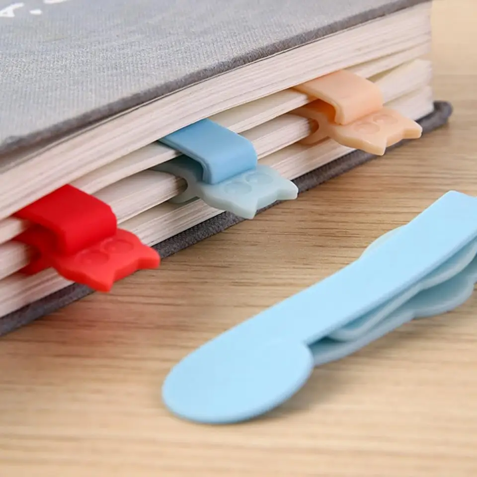 Silikónový automatický záložník Silikónový klip Klip pre ľahké označenie stránky Smart Bookmark Automatická stránka Marker Inovatívny klip