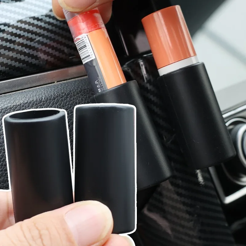 Silikónový automobil rúžový skladovací stojan držiak prenosný malý predmet Ženy a muž čierny pre kozmetiku a príslušenstvo organizátor