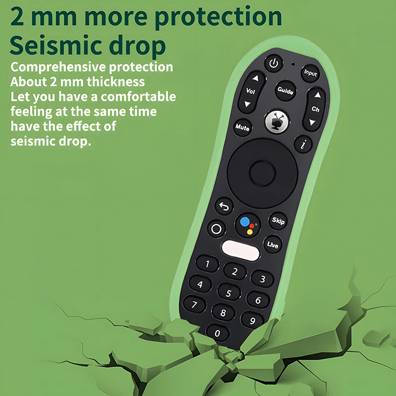 Silikónový diaľkový ovládací puzdro vhodné pre Tivo Stream 4K TV Protect Cover Cover Shot Shock odolný voči shrupke odolným voči mäkkému rukávu