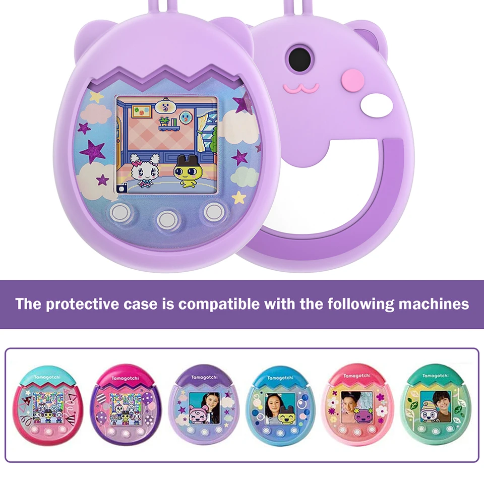 Silikónový elektronický maznáčik kryt case case cartoon zvierat v tvare pet machine cover vodotesný s nalievaním pre tamagotchi pix
