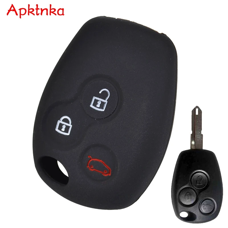 Silikónový gumový kryt kľúča puzdro FOB pre Renault Clio Scenic Megane Duster Sandero Captur Twingo Modus Fluence Držiteľ