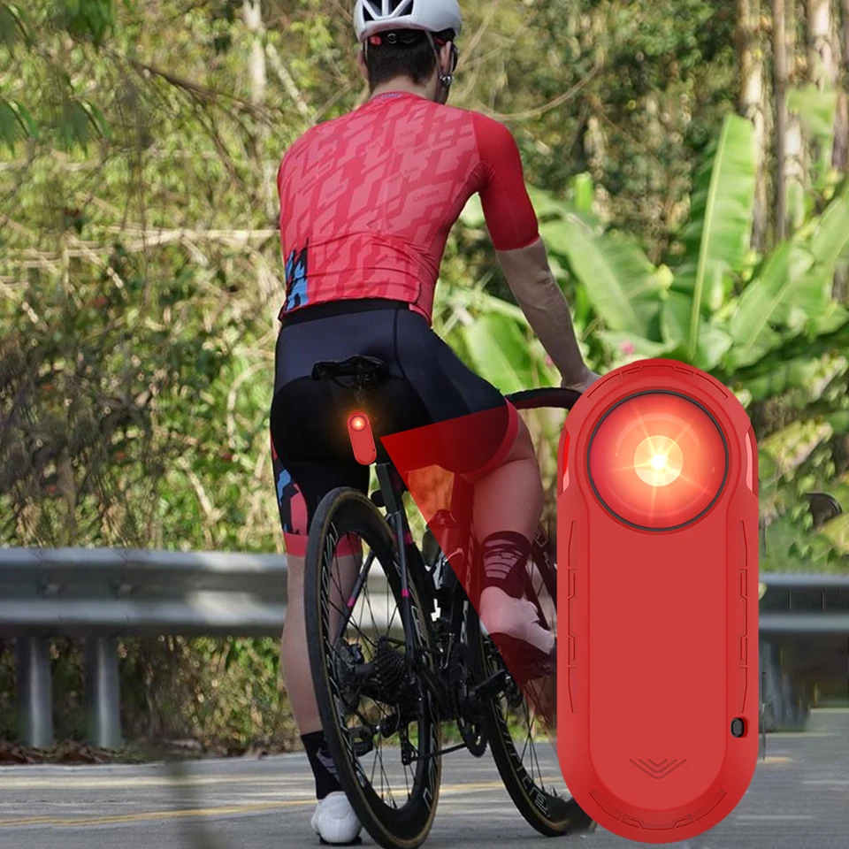 Silikónový inteligentný bicykel Ochranný kryt proti lost-lost bicykel svetlo na nárazový prach odolný voči prachu pre garmin varia rtl515