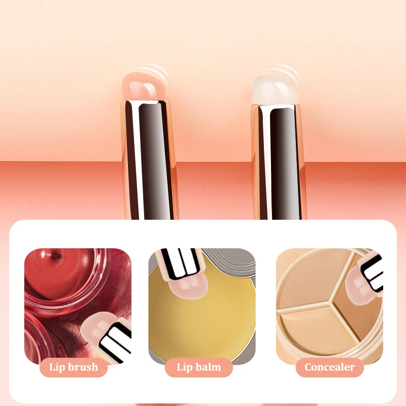 Silikónový kefový kefový kefový korektor make -up kefový nástroj Prenosná okrúhla hlava ako prsty
