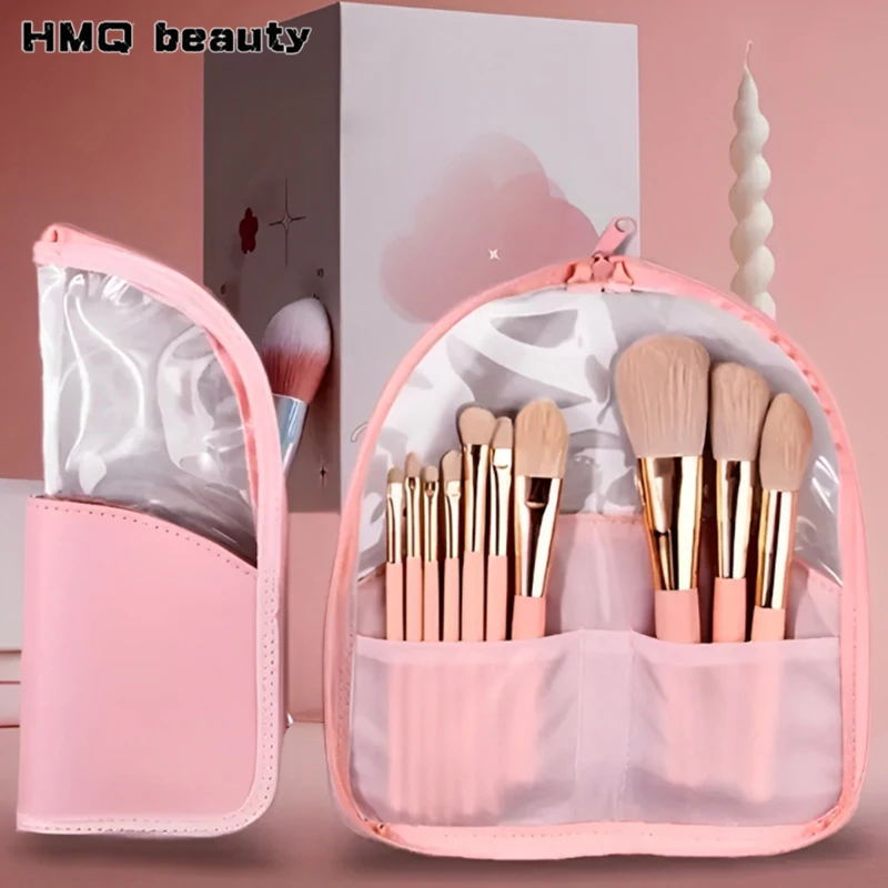 Silikónový kozmetický kefový držiak na make -up organizátor s vreckom s prenosným mäkkým make -upom stojan