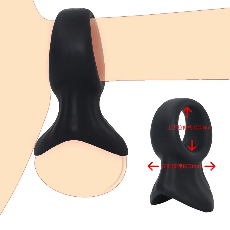 Silikónový kruhový prsteň na penis otroctvo sexu