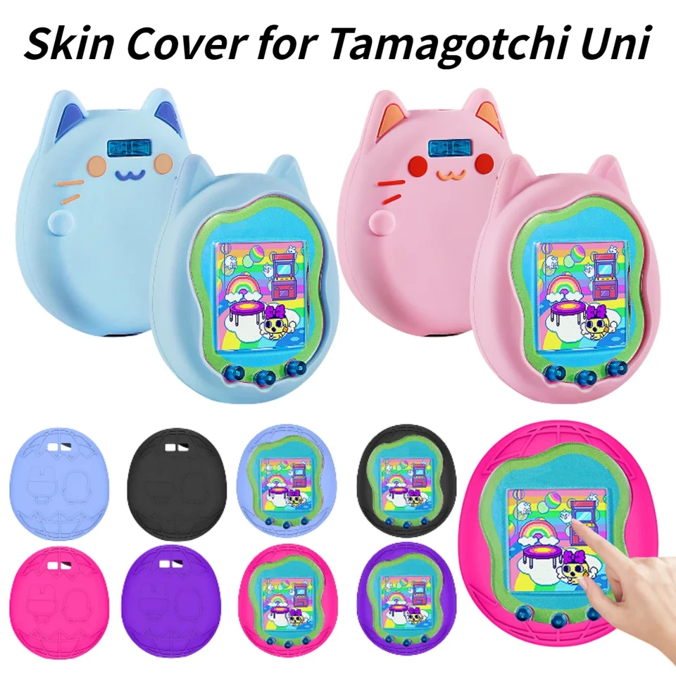 Silikónový kryt obaly Chránič pre virtuálnu interaktívnu domácu hru Ochranný pokrývok mäkkej pokožky pre Tamagotchi Uni