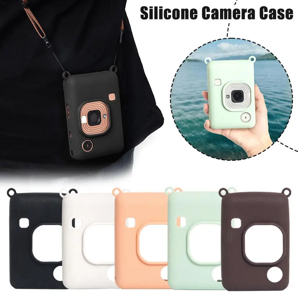 Silikónový kryt pre fujifilm Instax Mini Liplay Soft Soft Case Case Instant Fotoaparát pohotovostne opotrebovanie škrupiny