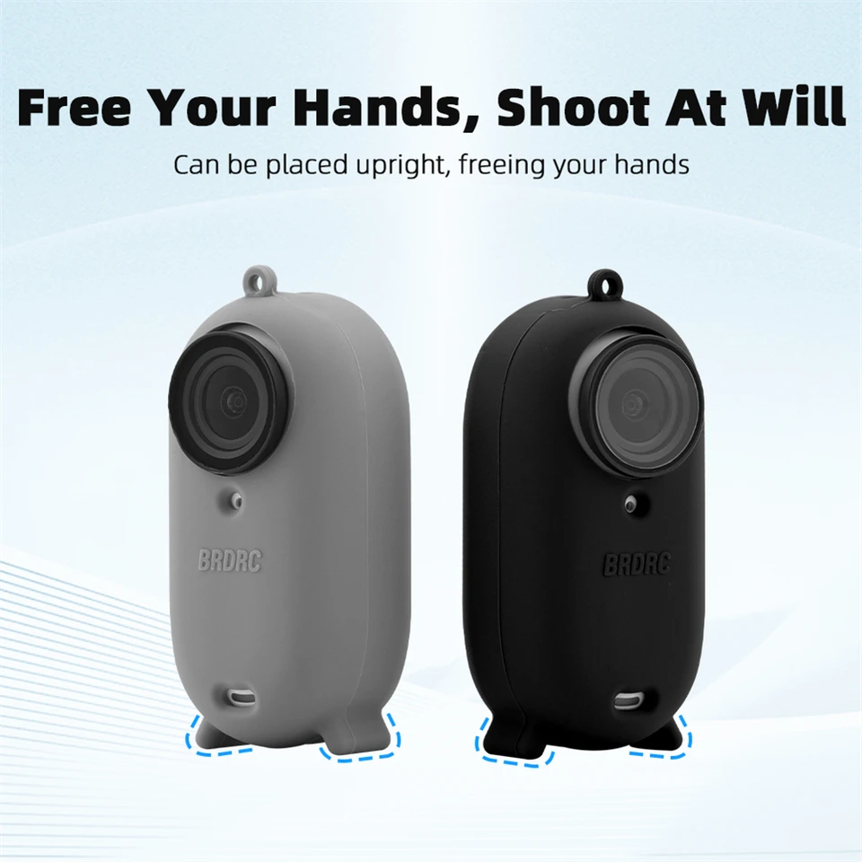 Silikónový kryt pre Insta360 Go3 Lanyard palca Palca Camera Cover Ochranné puzdro Anti Strata šnúrka pre insta360 go 3 príslušenstvo