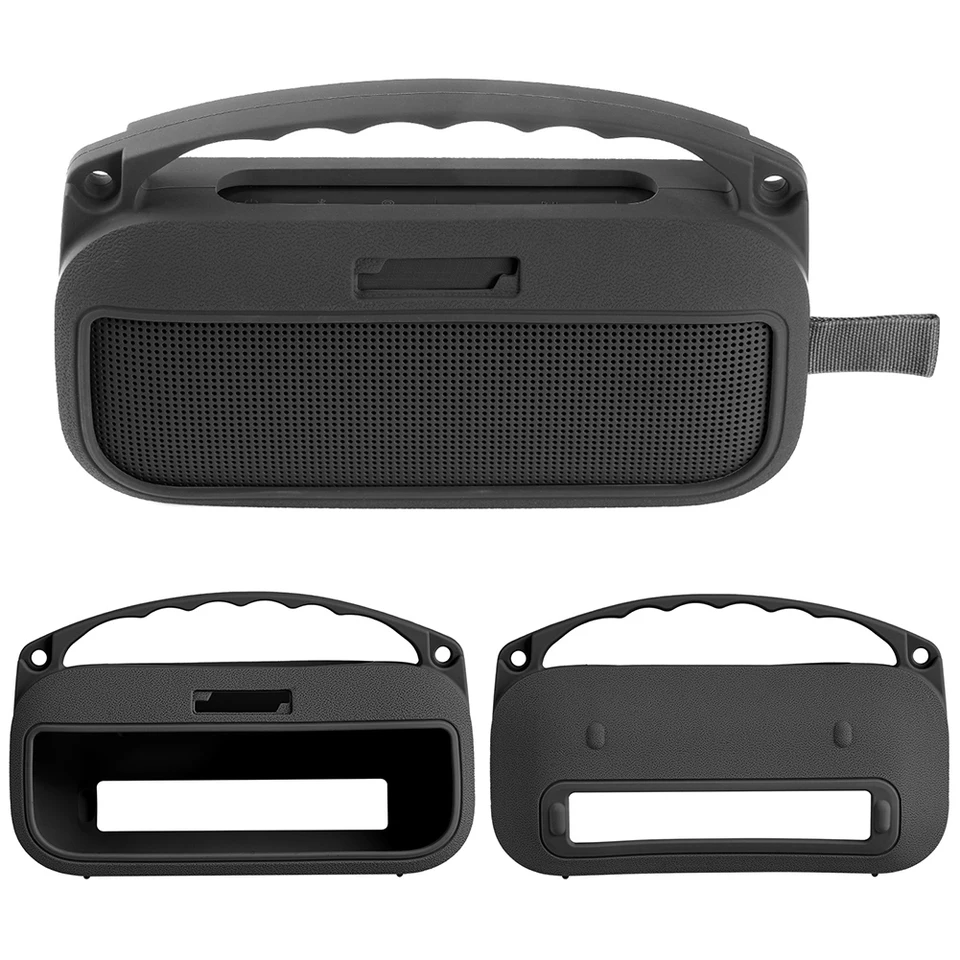 Silikónový kryt s rukoväťou a ramenným popruhom Ochranné puzdro na prenášanie kože pre bose Soundlink Flex Flex