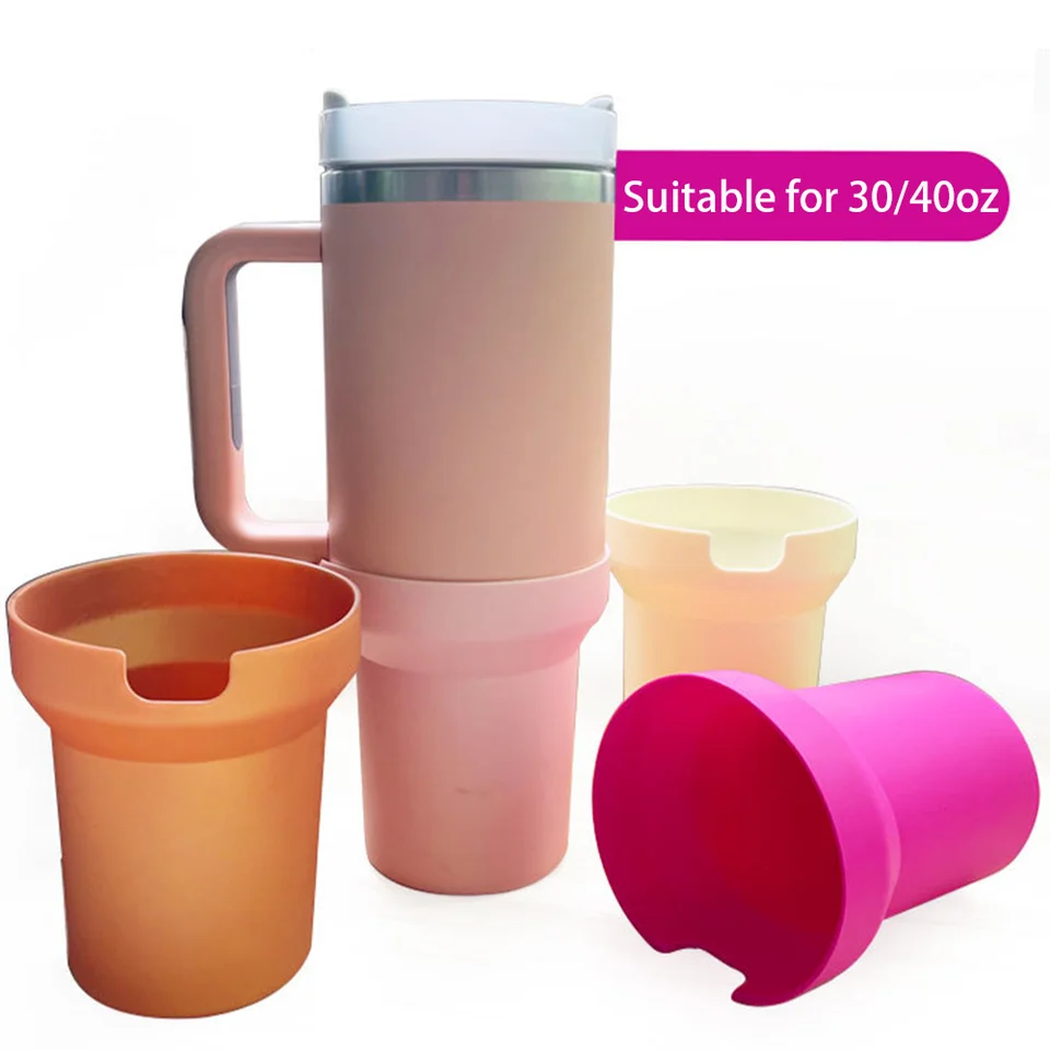 Silikónový kryt topánky, silikónová fľaša na fľašu s vodou pre Stanley Quencher H2.0 a Quencher Adventure Tumbler 40 oz šál