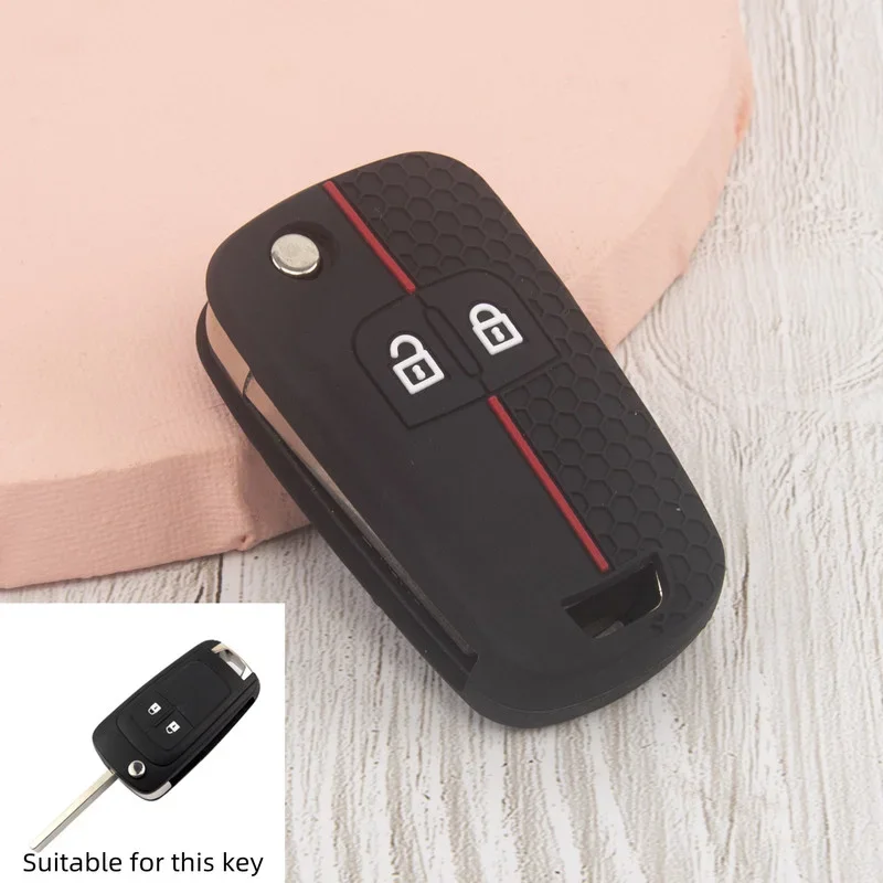 Silikónový kľúčový kryt auta Kľúč pre opel insignia Astra J Zafira Corsa D Mokka Meriva pre Chevrolet Aveo Prism Spark Trax Trax Cruze