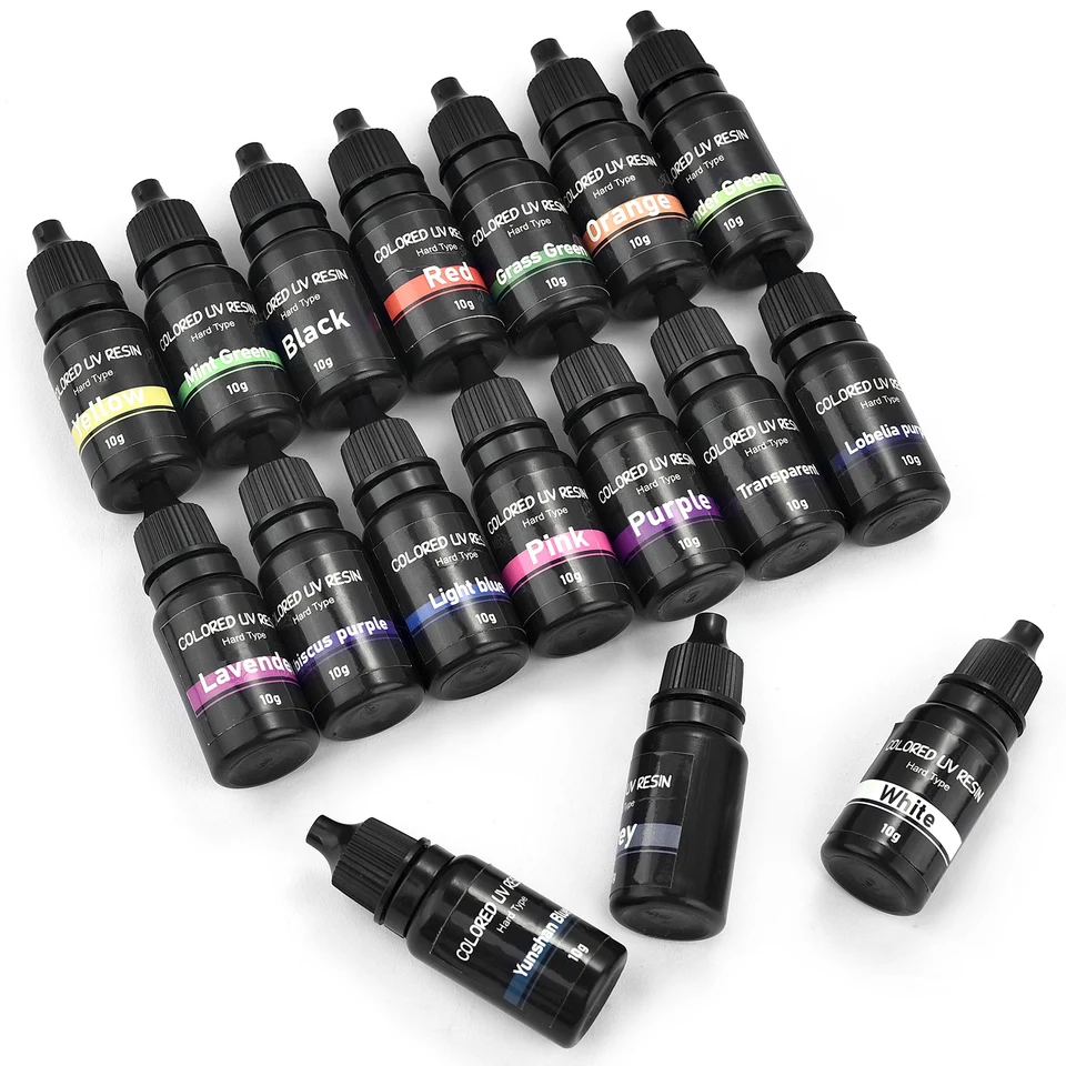 Silikónový materiál z formy UV GLUE UV Metóda UV vytvrdzovanie 10g/fľaša Špecifikácia formy druh farby 1 balenie Použite ultrafialové
