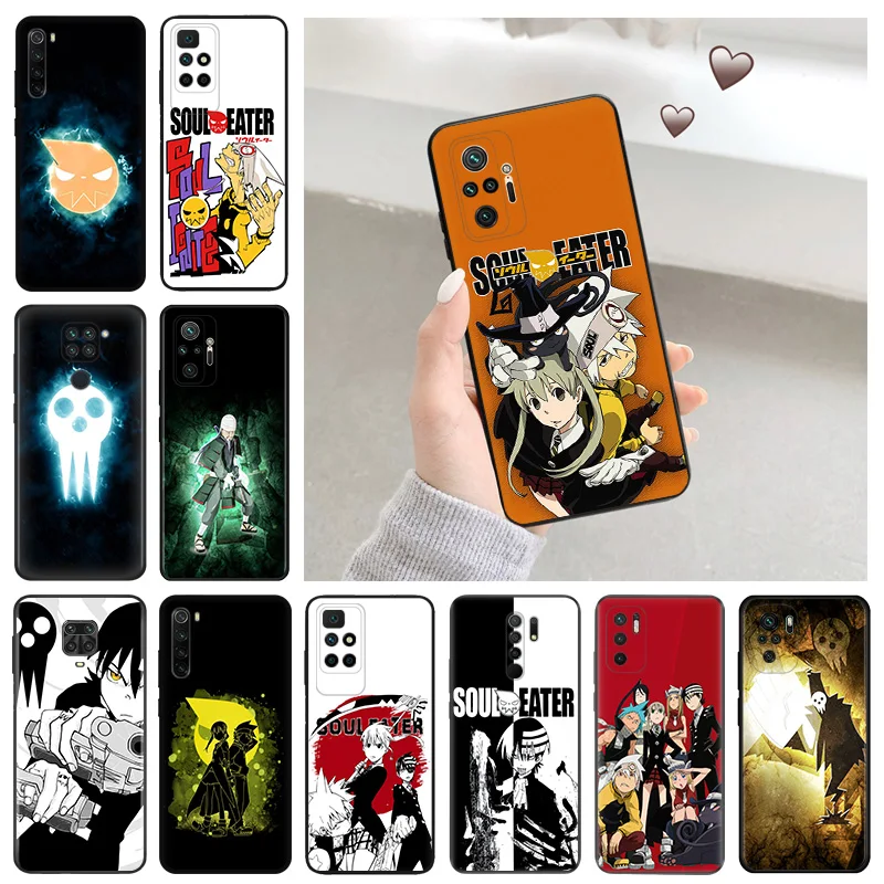 Silikónový mäkký puzdro pre Redmi 9C 9a 9i A1 A2 Plus K60 K60E K50 K40 Poznámka 9 Pro 9S 9T 8 8T 7 Mi CC9 Soul Eater Cartoon Cover
