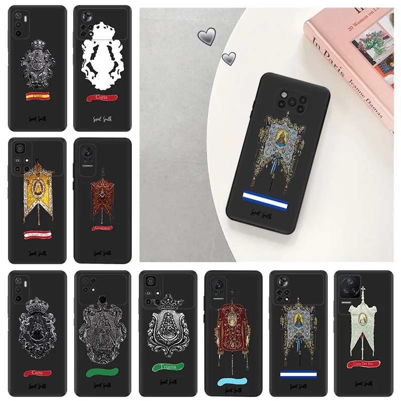 Silikónový mäkký telefón pre Xiaomi POCO F5 X3 X4 X5 F3 F4 F1 M3 M4 M5S C61 14 PRO REDMI A3 A3X KRISTOVÁ MEDAL ART Cover Art Cover