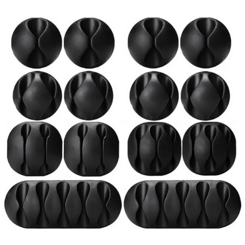 Silikónový navíjač slúchadlá Landline Cap Clip Office Domáca pracovná plocha Organizátor USB nabíjačka káblová klipová klipová klip