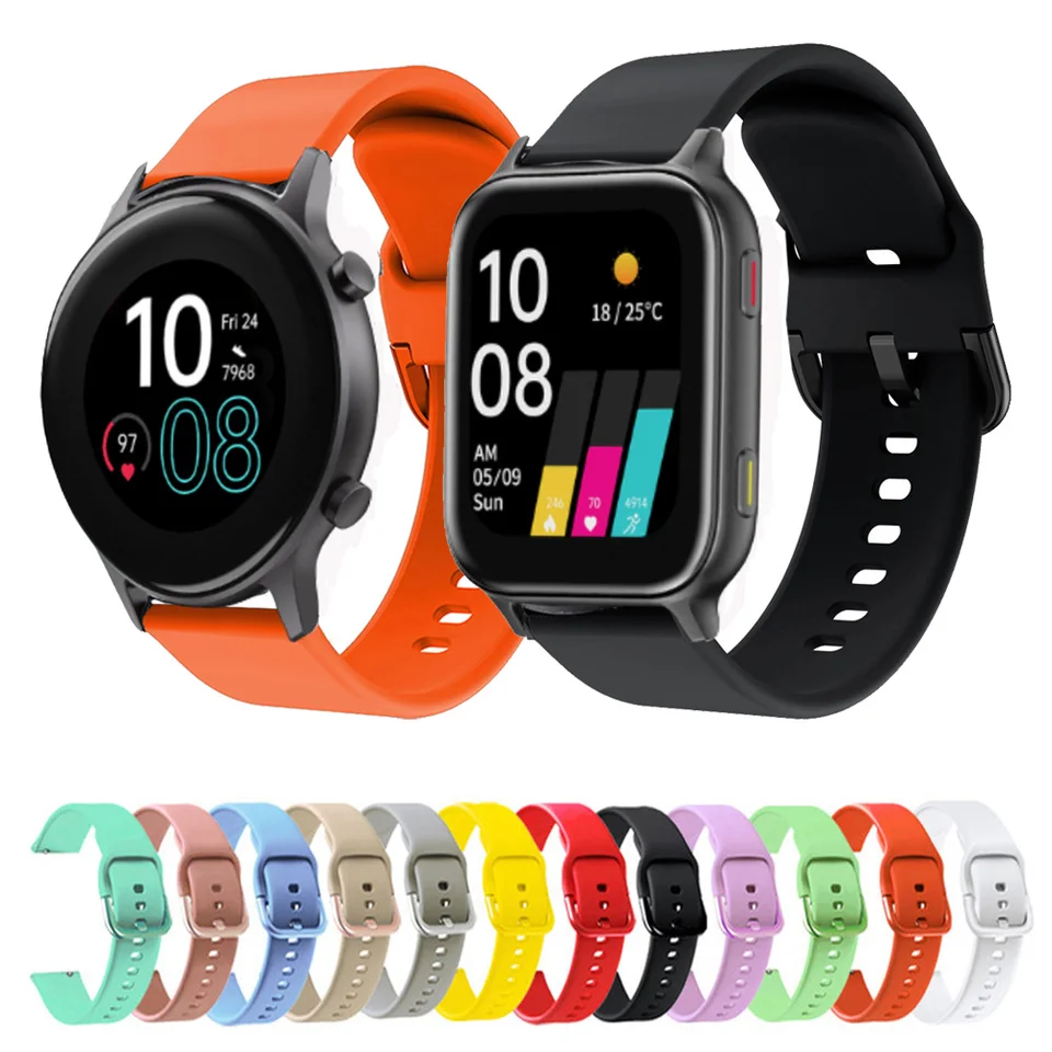 Silikónový náramok pre 22 mm pre Umidigi Uwatch 5S 5 Smartwatch SPEP Sport Band pre Umidigi Uwatch 3S 2 2S/URUN S Correa Correa Accessories