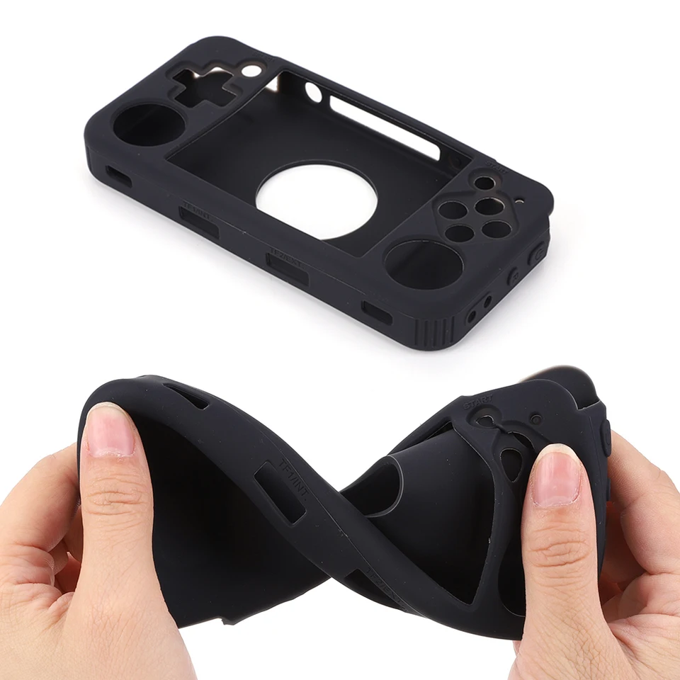 Silikónový ochranca kryt Shock odolný voči ochrannému puzdru Anti-Scratch s Lanyardom pre Anbernic RG35XX H RETRO RUCK RUCKET