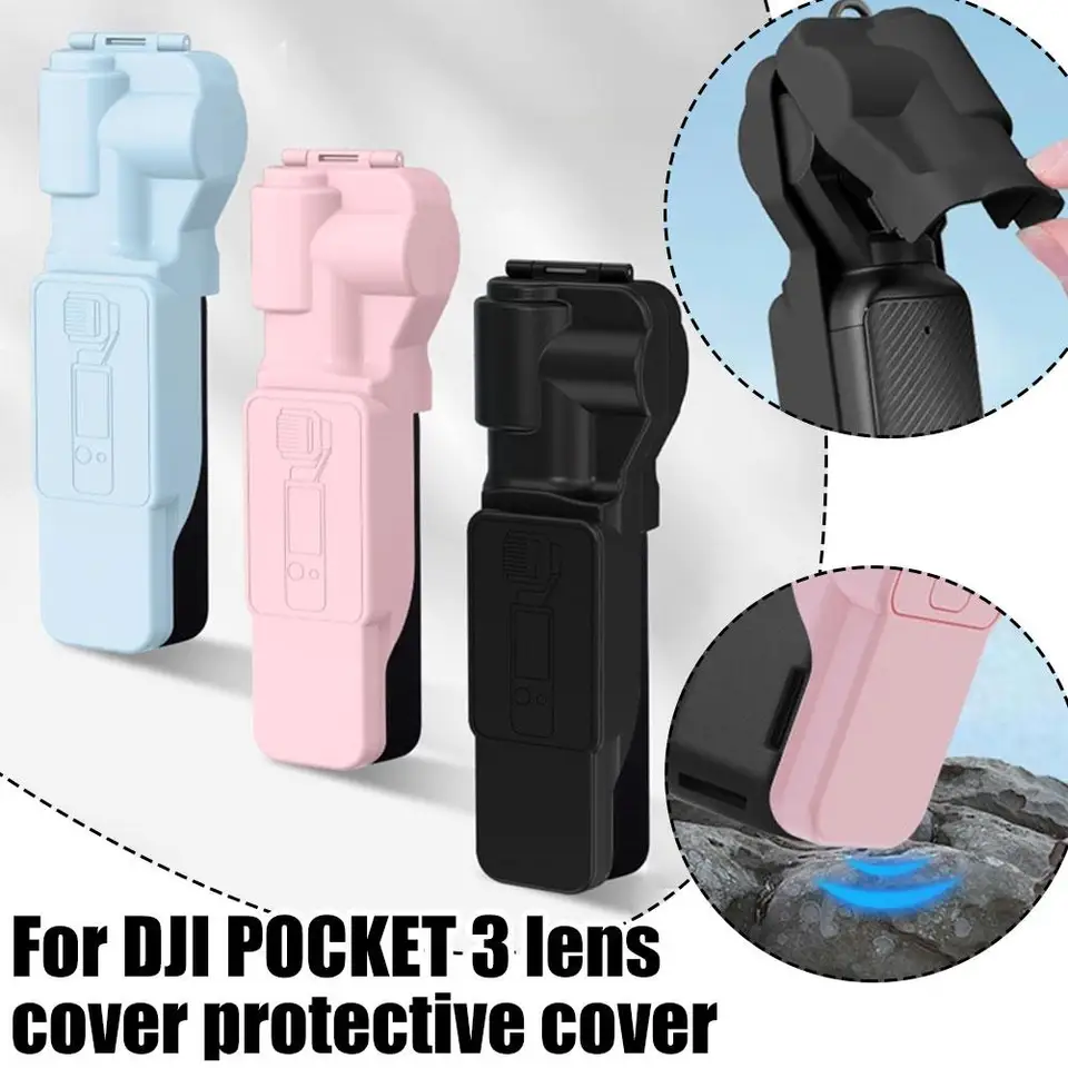 Silikónový ochranný puzdro pre DJI Osmo vrecko 3 krycí vreckový vreckový gimbal fotoaparát obrazovka Objektív Opravený protikrab