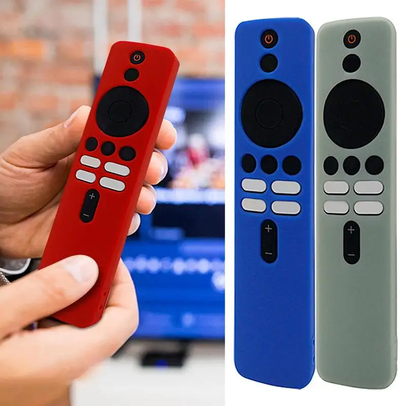 Silikónový ochranný puzdro pre televízne boxy Xiaomi 4K 2. gen diaľkový ovládací kryt Soft Shock -odolný protivník Slekve 2023