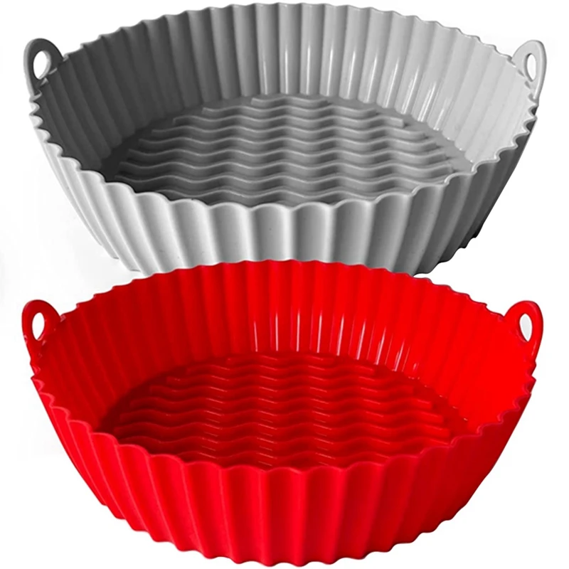Silikónový podnos vzduchu (2 -pack) - dokonalý opakovane použiteľný podnos na pečenie a pečenie na pečenie a pečenie