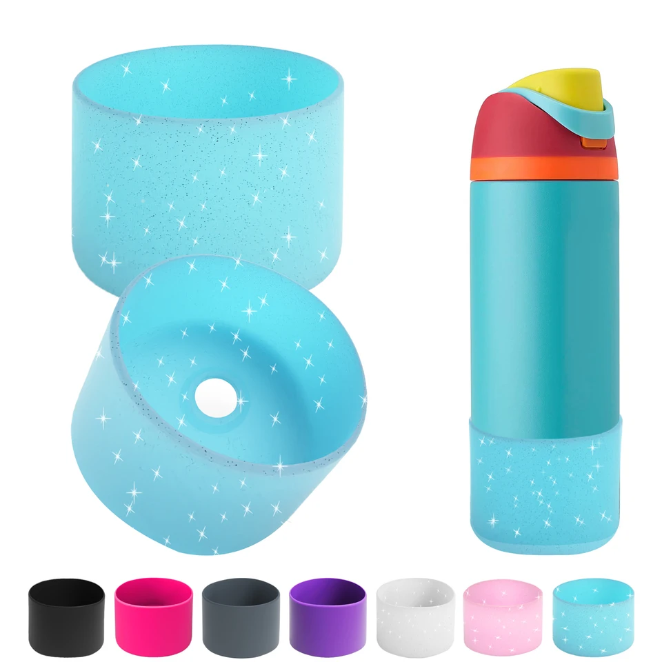 Silikónový pohár Základný ochranný kryt gumový spodný podložka 24oz-32oz Univerzálna flask izolácia izolácie puzdro Ochranné rukávy Spodný nárazník