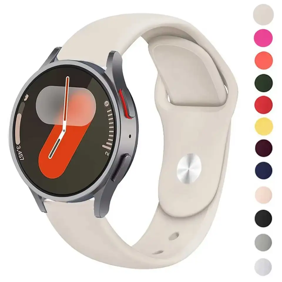 Silikónový popruh pre Samsung Galaxy Watch 4/5/5 Pro/6 Classic/Active 2/Gear S3 Náramok 20 mm 22 mm pás pre Huawei GT 4/2/2E/3 Pro