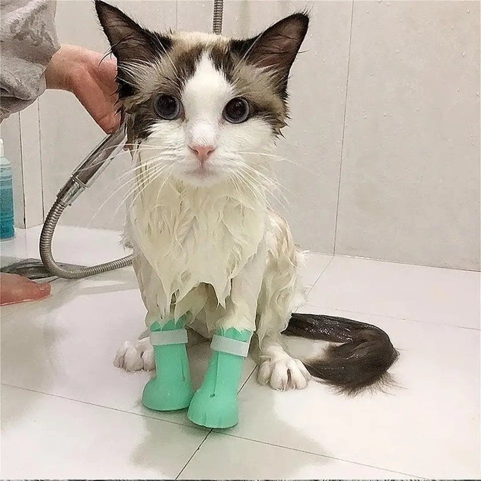 Silikónový protikratčko Rukrasy Domáce topánky Claw Cat Claw Rukavice mačacie krup