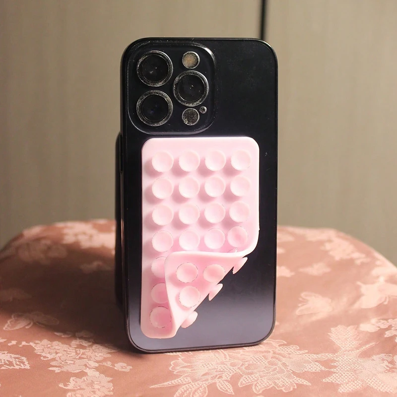 Silikónový prísavkový pohár Puzdro pre telefón-obojstranný silný držiteľ rúk pre iPhone Android pre auto zrkadlové kuchynské kúpeľne