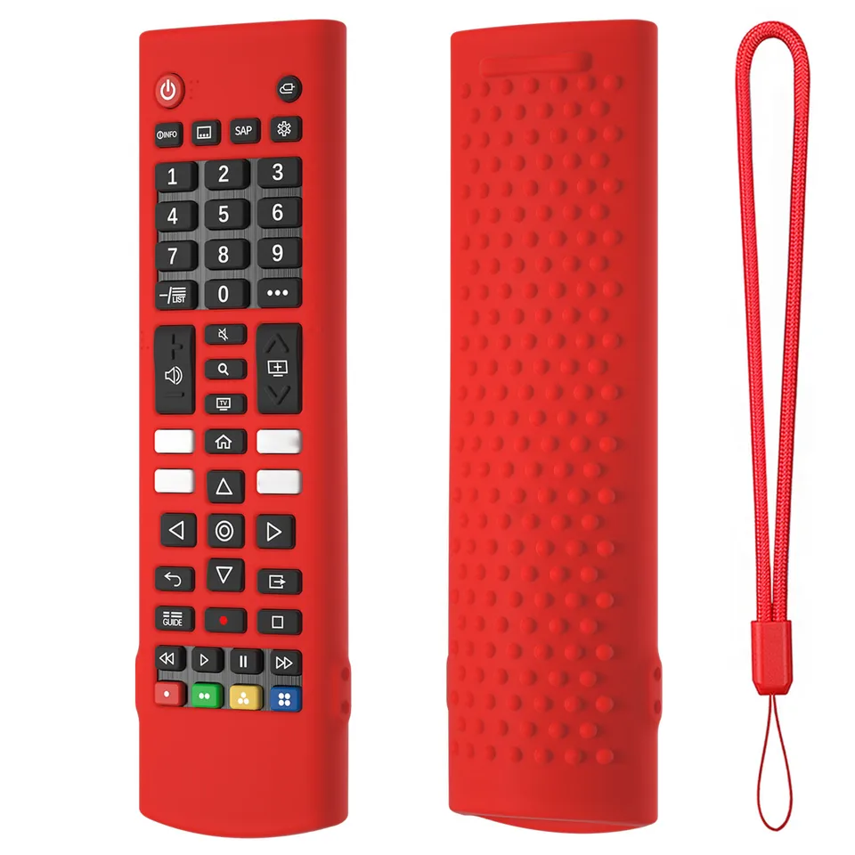 Silikónový puzdro diaľkové puzdro Shock odolný voči ochrannému ochrannému krytu s obrusom pre obal pre LG TV diaľkový ovládač AKB75095307 AKB76040302