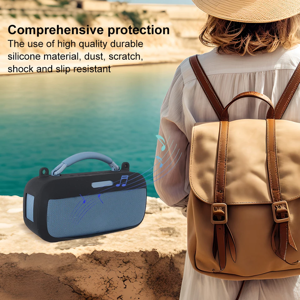 Silikónový puzdro s ramenným popruhom ochranné puzdro na prenosný reproduktor pre prenosný reproduktor Bose SoundLink Max