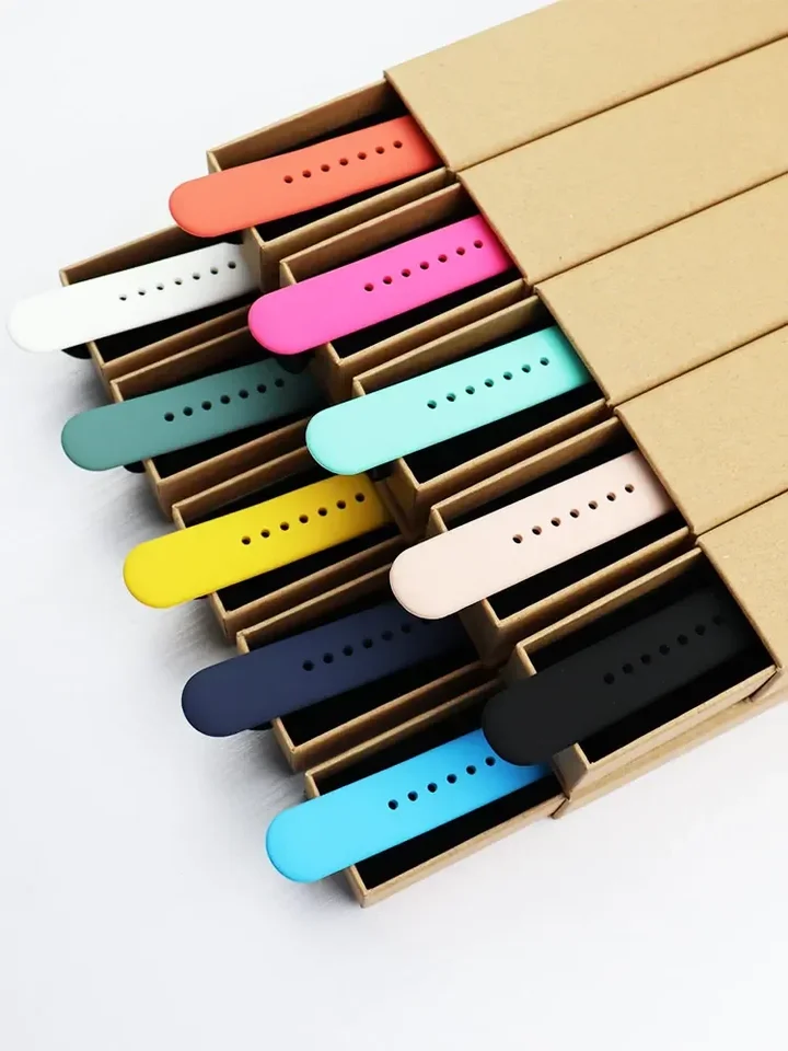 Silikónový pás pre remienok Apple Watch 44 mm 45 mm 40 mm 41 mm 42-38 mm 45 mm Športový náramok Iwatch Series 8 7 6 5 4 3 SE 9 Ultra 2 49 mm