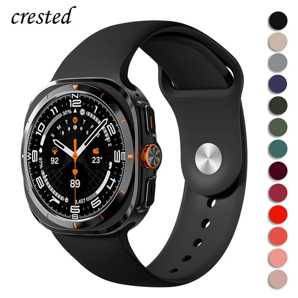Silikónový pás pre Samsung Galaxy Watch Ultra Strap 47mm Sport Loop Bracelet Correa Belt pre Samsung Galaxy Watch 7 Ultra 47 mm