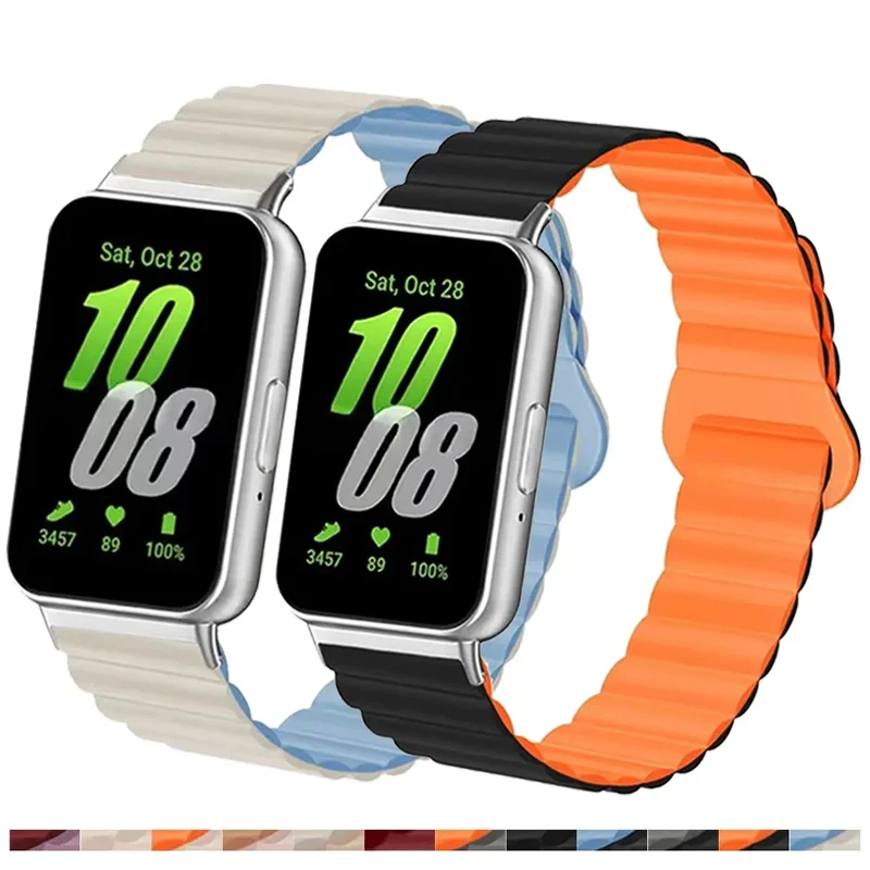 Silikónový remienok na magnetickú slučku pre Samsung Galaxy Fit 3 WatchBand Nastaviteľný náramok pre príslušenstvo Samsung Fit 3 náramok Correa