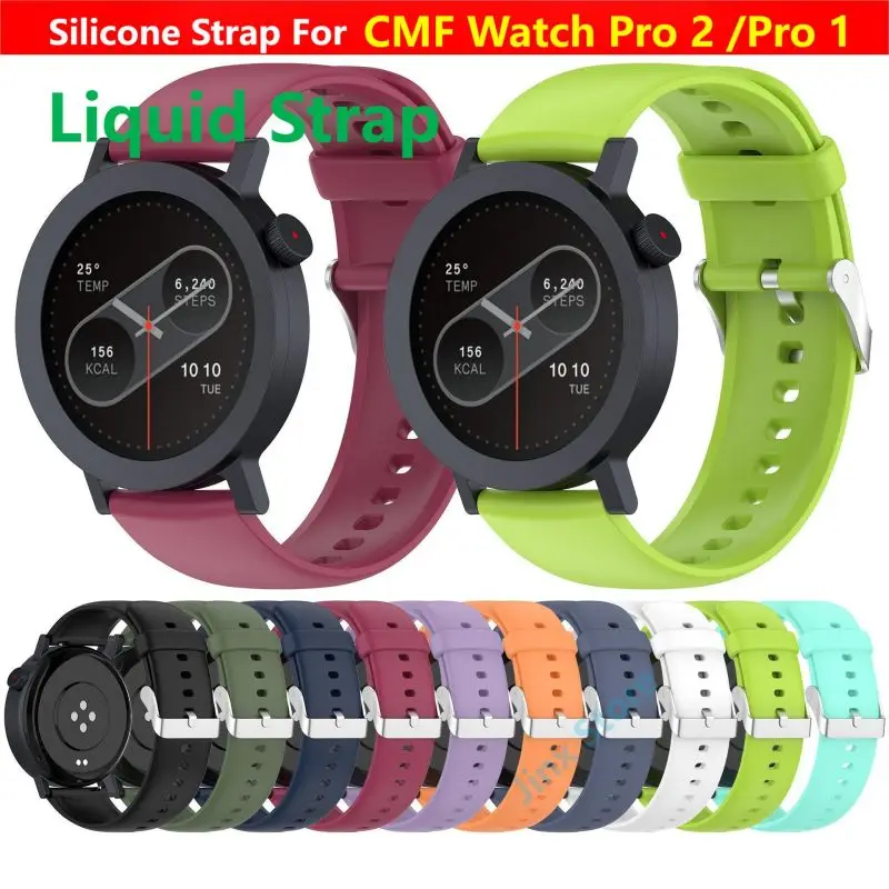 Silikónový remienok pre CMF Watch Pro 2 1 Smart Watch Loop Wrictband náramkové náramkové pásma pre CMF od ničoho Sledujte príslušenstvo Pro2