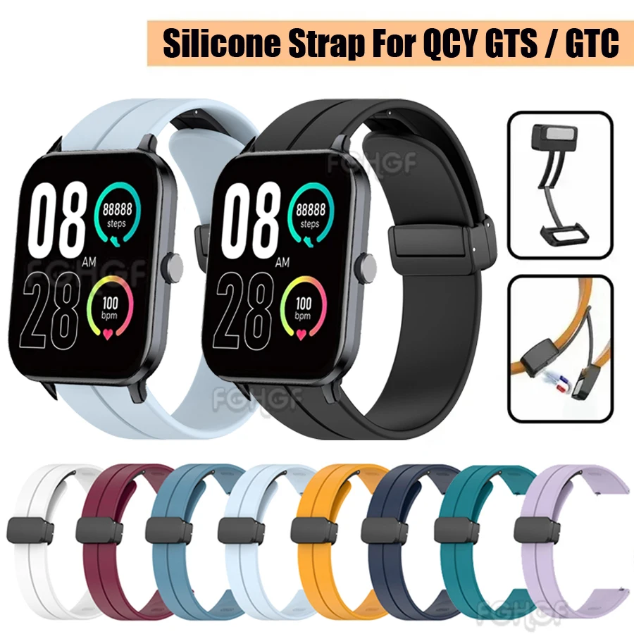 Silikónový remienok pre QCY GTS Smart Watch Band náhradný náramok pre QCY GTC náramok korekcie pása 스마트워치