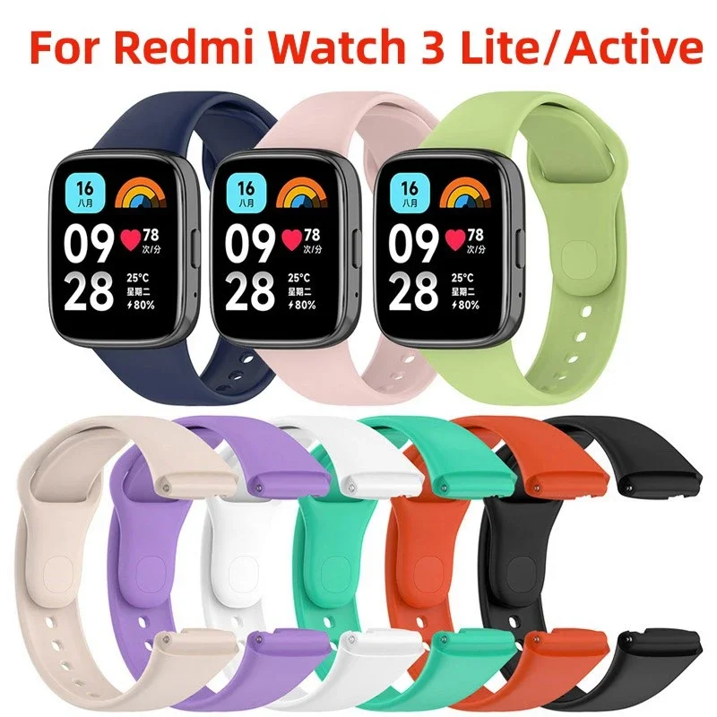 Silikónový remienok pre Xiaomi Redmi Watch 3 Active Official Oficiálny náramok s rovnakým náramkom pre Xiaomi Redmi Watch 3 Lite Strap