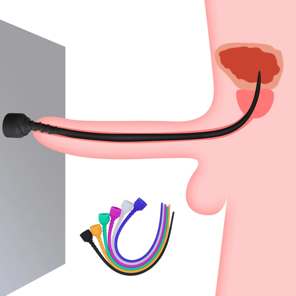 Silikónový uretrálny penis stimulant dilatátor 6 farebná bezpečná mäkká uretrálna tyč katéter Sex hračky Hory Eye Eye Eye pre mužov gay bdsm zástrčka