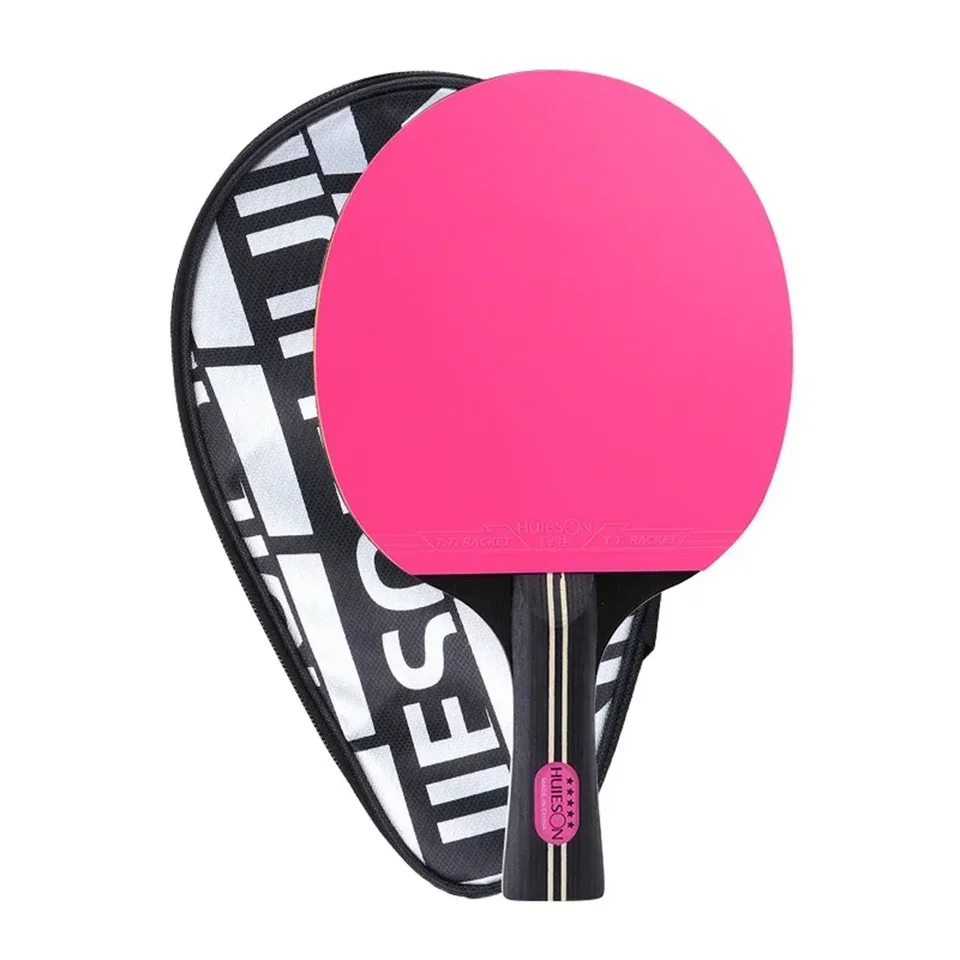 Silná rotutná ovládacia stolná tenisová raketa 7 Ply Wood Bat Fl Long Handl Colorful Table Tennis Racket Príslušenstvo
