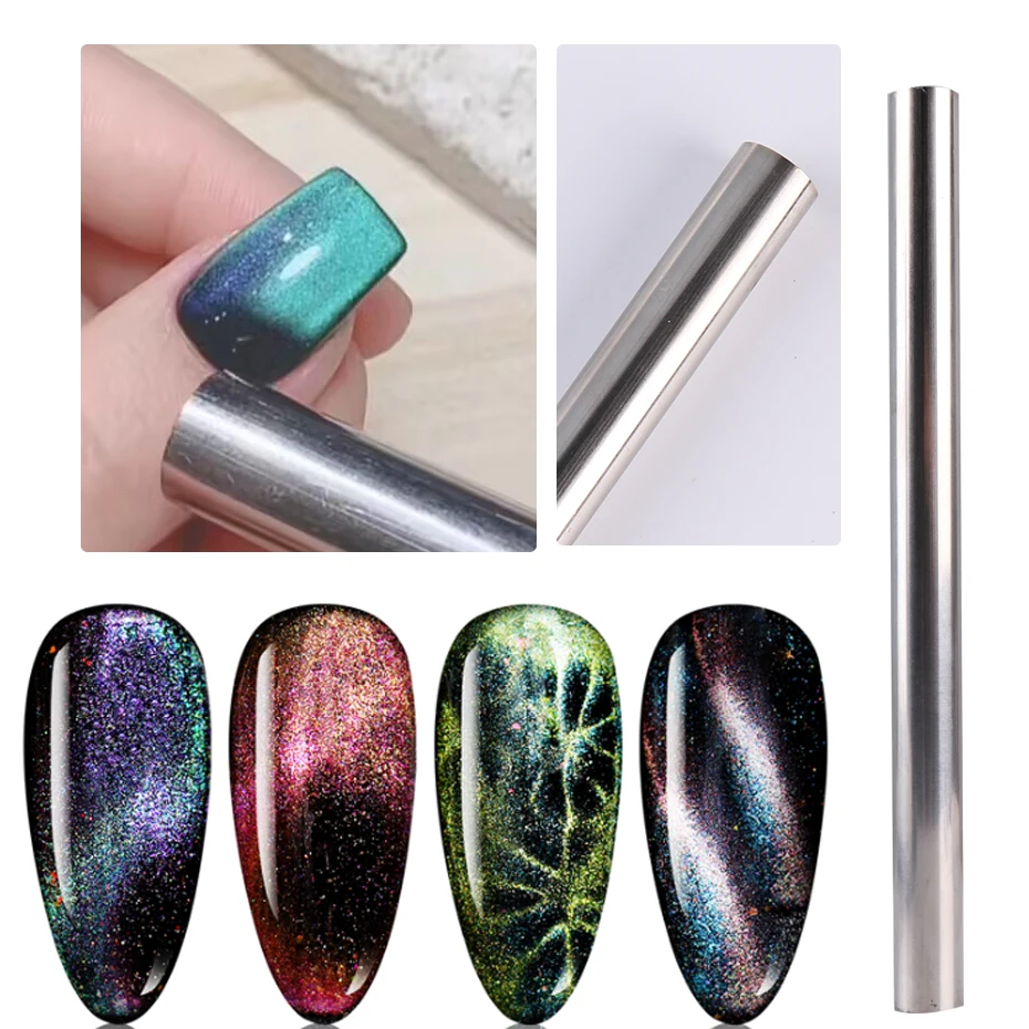 Silná široká 9D magnetická doska Cat Double Head UV Gel Line Strip Multifunkčný magnetový doska poľský lak lagnish magický necht Art Tool